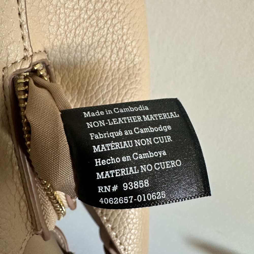 Nanette Lepore Tan Sybil Braided Handle Shoulder Bag Multiple Pockets EUC - Picture 12 of 12